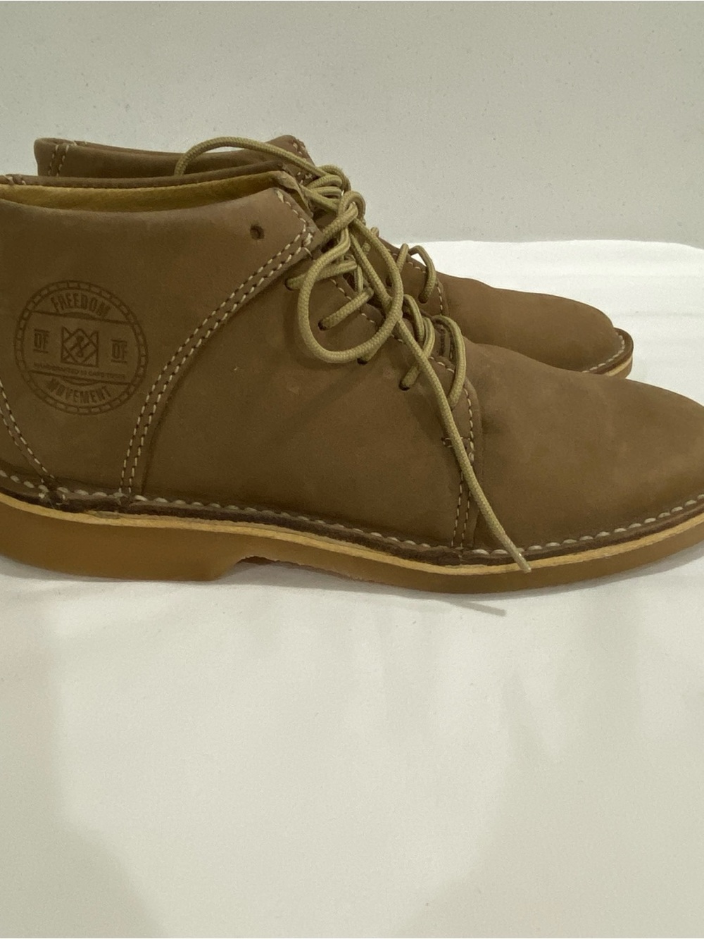FOM Handcrafted South Africa Womens Lace-Up Ankle Boots Brown Nubuck US 8